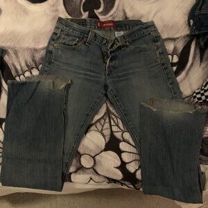 Vintage Levi Strauss & Co Low Slouch 513 Boot Cut 5 JR L - Vintage Jeans